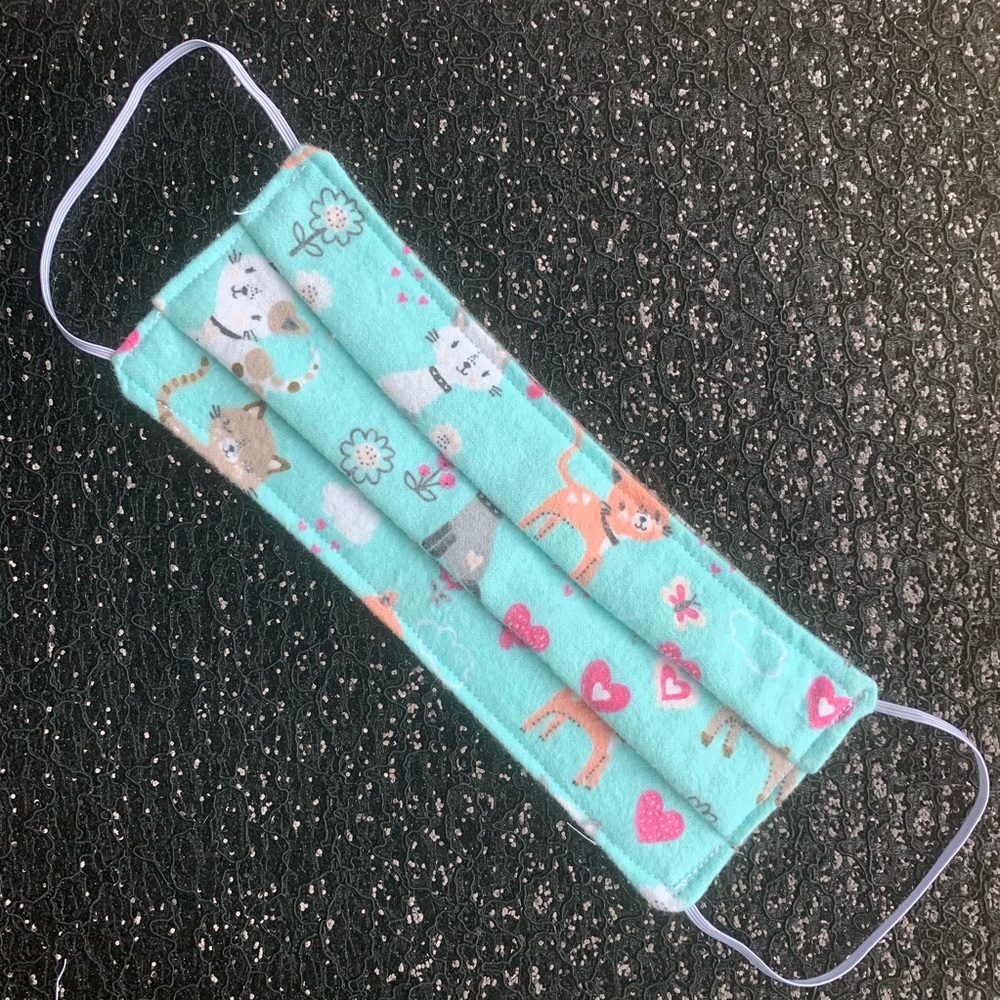 Handmade facemask (blue cat) - Picture 2 of 3